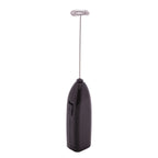 Mini Mixer Elétrico para Bebidas em Aço Inox e Plástico Preto