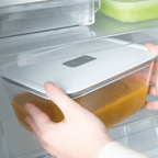 Pote de Vidro Hermético Tampa Branca Fresh Lock 2,4L