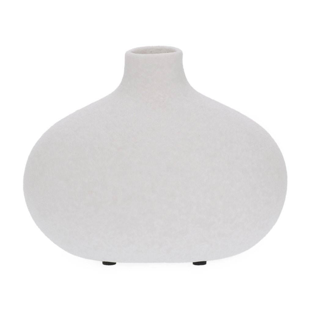 Vaso Decorativo em Cerâmica Cinza 15cm